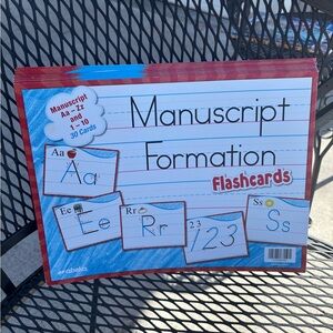 Abeka homeschool curriculum Manuscript Formation Flashcards all 30 cards - big